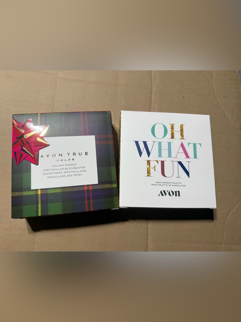 Avon Holiday Makeup Spectacular Blockbuster and Oh What Fun Mega Makeup Palette
